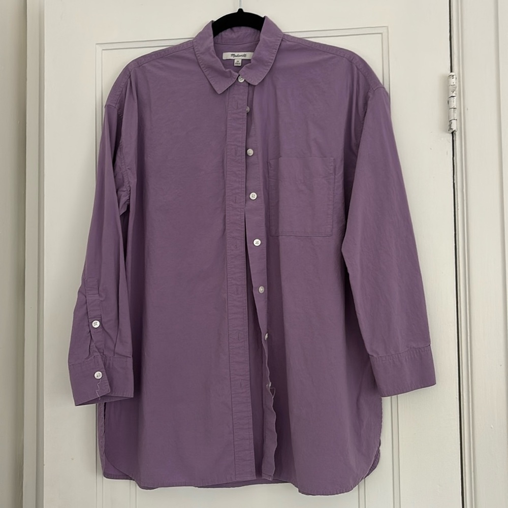 Madewell Women's Purple Shirt